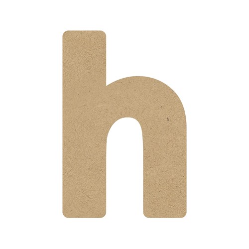 3D Wooden Letter - Lowercase - h