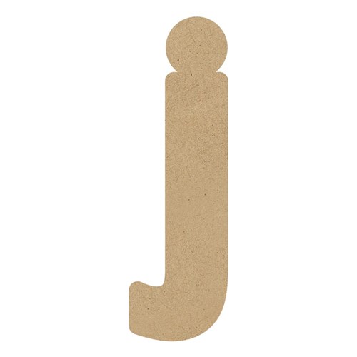3D Wooden Letter - Lowercase - j