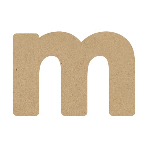 3D Wooden Letter - Lowercase - m