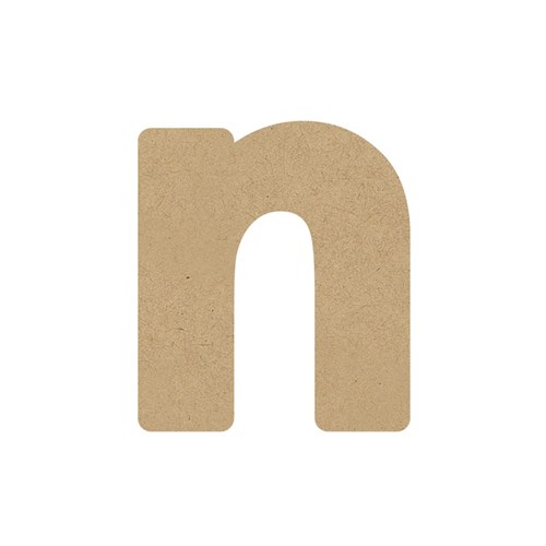 3D Wooden Letter - Lowercase - n