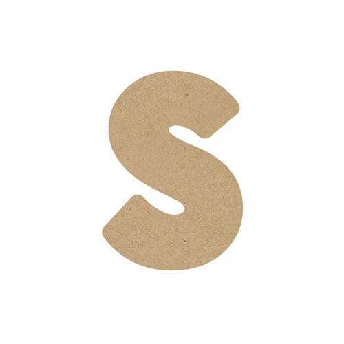 3D Wooden Letter - Lowercase - s