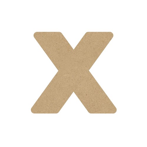 3D Wooden Letter - Lowercase - x
