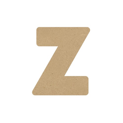 3D Wooden Letter - Lowercase - z