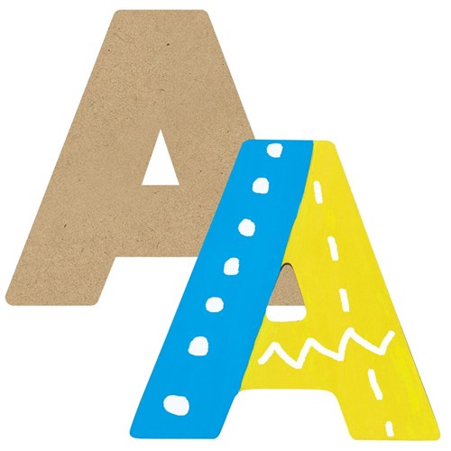 3D Wooden Letter - Uppercase - A