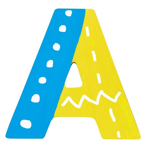 3D Wooden Letter - Uppercase - A