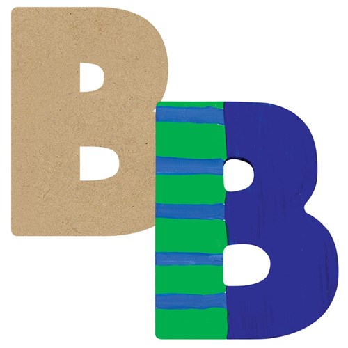 3D Wooden Letter - Uppercase - B