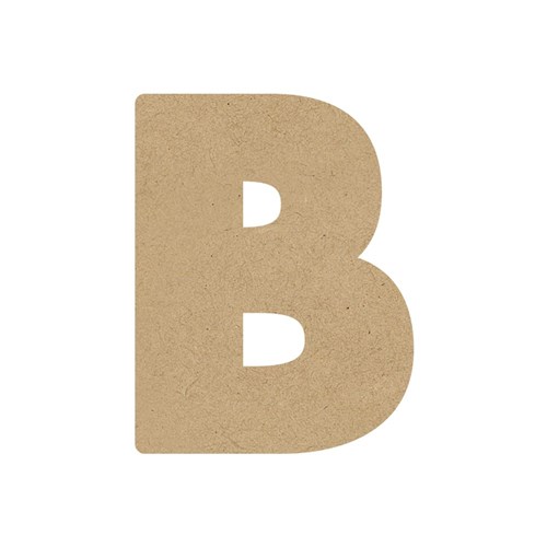 3D Wooden Letter - Uppercase - B