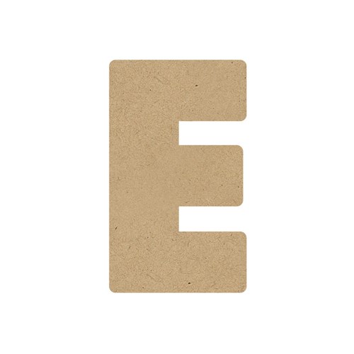 3D Wooden Letter - Uppercase - E