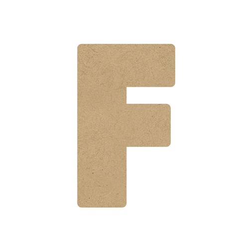 3D Wooden Letter - Uppercase - F