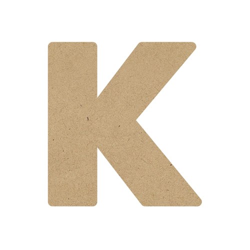 3D Wooden Letter - Uppercase - K