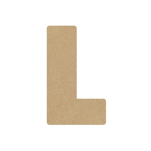 3D Wooden Letter - Uppercase - L