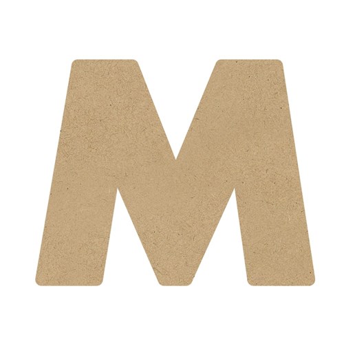 3D Wooden Letter - Uppercase - M