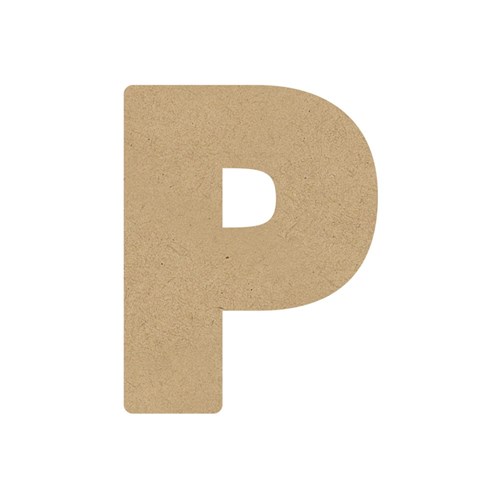 3D Wooden Letter - Uppercase - P