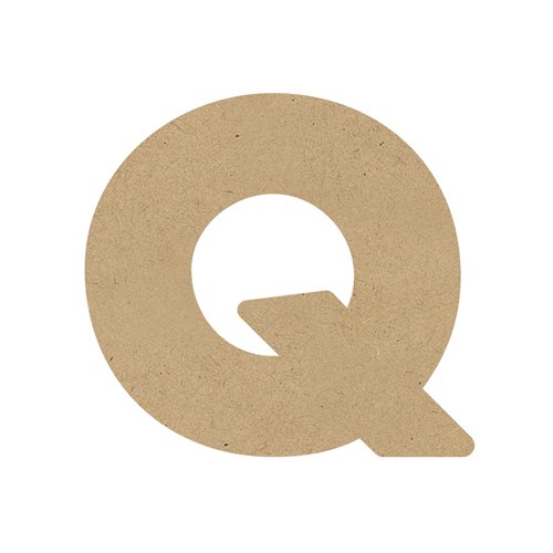 3D Wooden Letter - Uppercase - Q