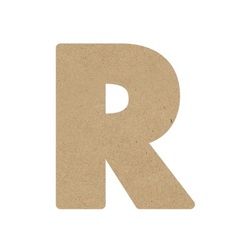 3D Wooden Letter - Uppercase - R