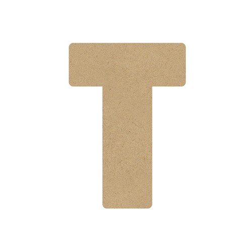 3D Wooden Letter - Uppercase - T