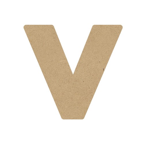 3D Wooden Letter - Uppercase - V
