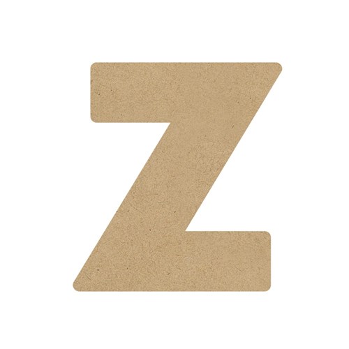 3D Wooden Letter - Uppercase - Z