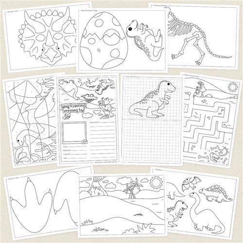 All About Dinosaurs Blackline Masters - Pack of 10