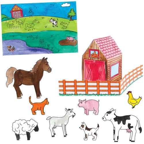 All About Farm Animals & The Land Blackline Masters - Pack of 10