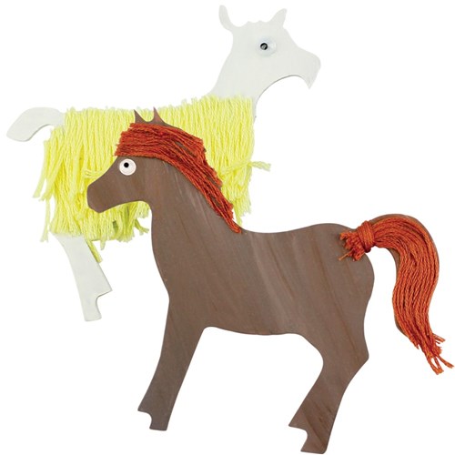 Wooden Farm Animal Shapes - Pack of 24