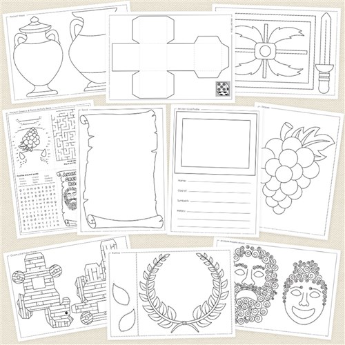 All About Greece & Rome Blackline Masters - Pack of 10