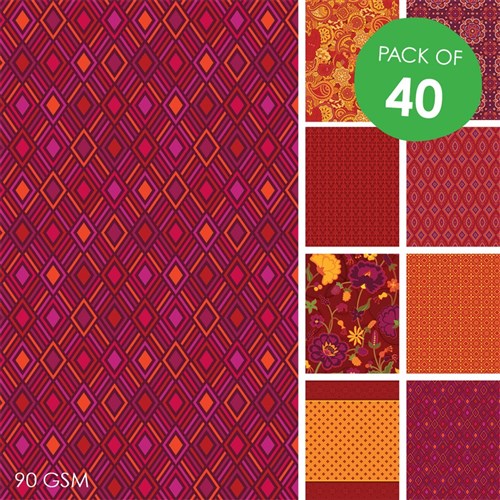 Indian Craft Paper - Pack of 40