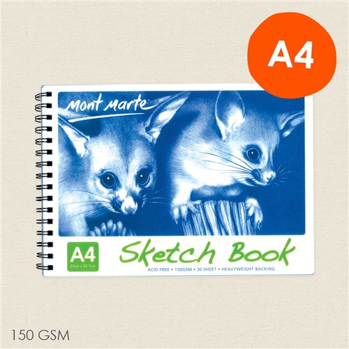 Mont Marte Sketch Book - A4 - 30 Sheets