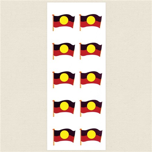 Aboriginal Flag Stickers - Pack of 100