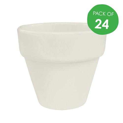 Porcelain Flowerpot - Pack of 24