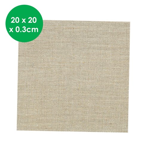 Canvas Panel Art Board - Natural Linen - Square