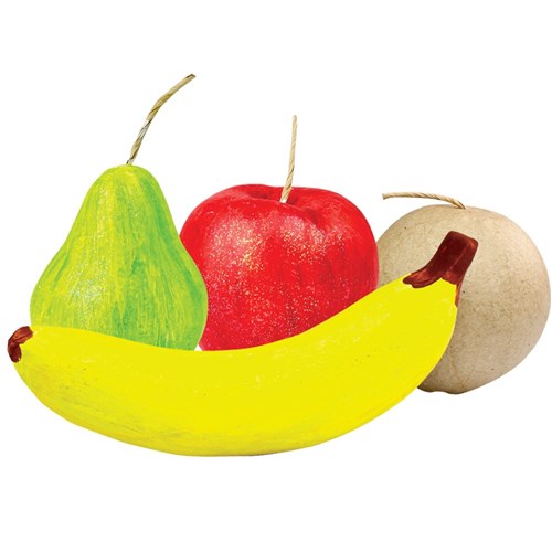 3D Papier Mache Fruit - Pack of 4