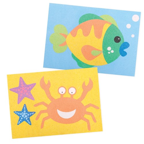 Sea Animals Sand Art Sheets - Pack of 20