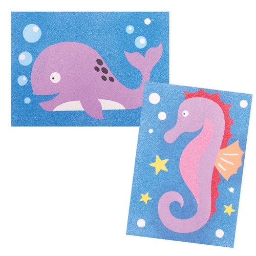 Sea Animals Sand Art Sheets - Pack of 20