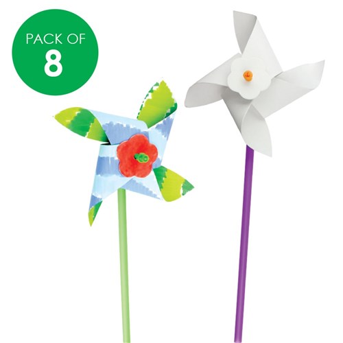 Design Your Own Windmills - Pack of 8