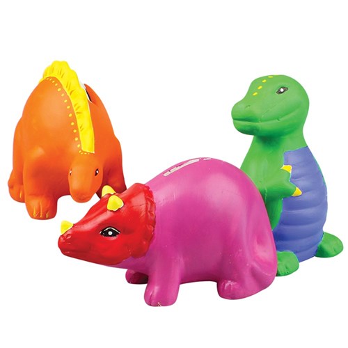 Ceramic Dinosaur Money Boxes - Pack of 3