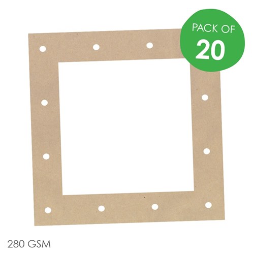 Cardboard Weaving Squares - Brown - Pack of 20