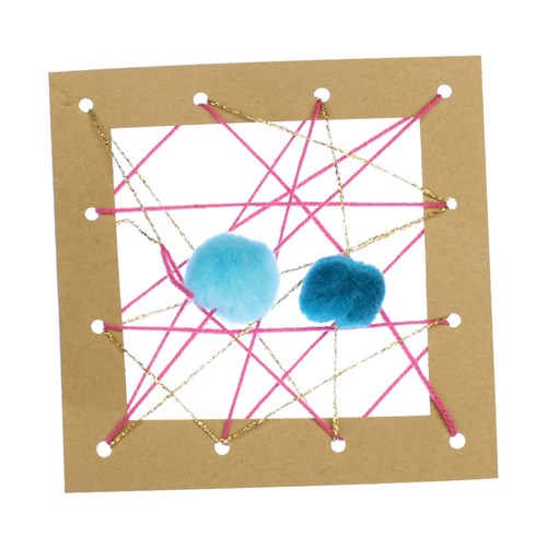 Cardboard Weaving Squares - Brown - Pack of 20