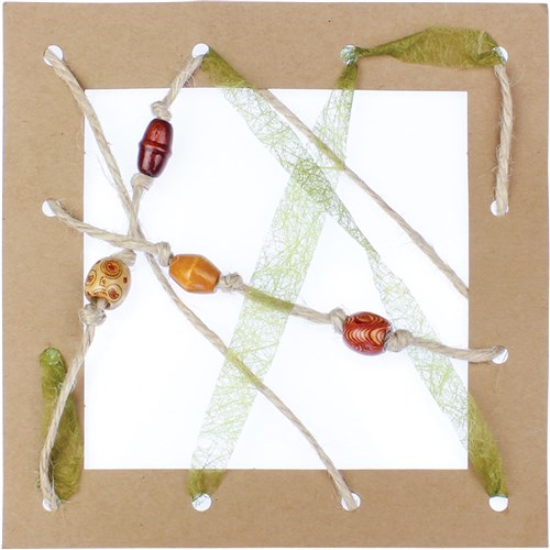 Cardboard Weaving Squares - Brown - Pack of 20