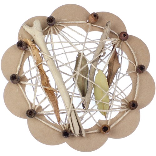 Cardboard Weaving Flowers - Brown - Pack of 20