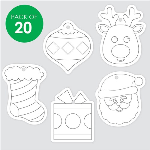 Christmas Sand Art Shapes - Pack of 20
