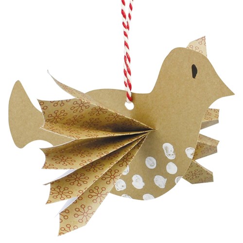 Cardboard Doves - Brown - Pack of 20