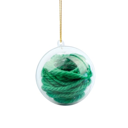 Clear Hanging Baubles - Pack of 12