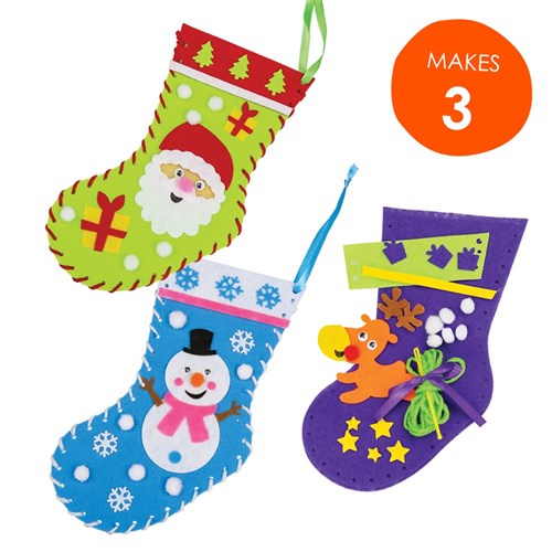 Christmas Stocking Sewing Kits - Pack of 4 | Sewing & Textiles