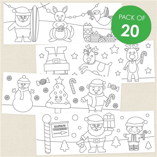 Christmas Colour-in Mugs - Pack of 20