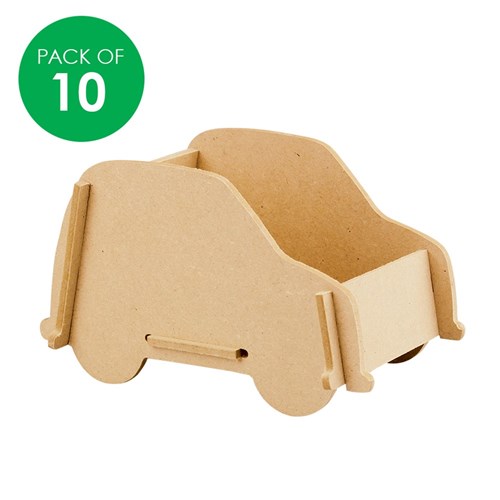 3D Wooden Car Remote Control Holders - Pack of 10