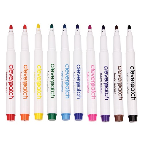 CleverPatch Fabric Markers - Pack of 10