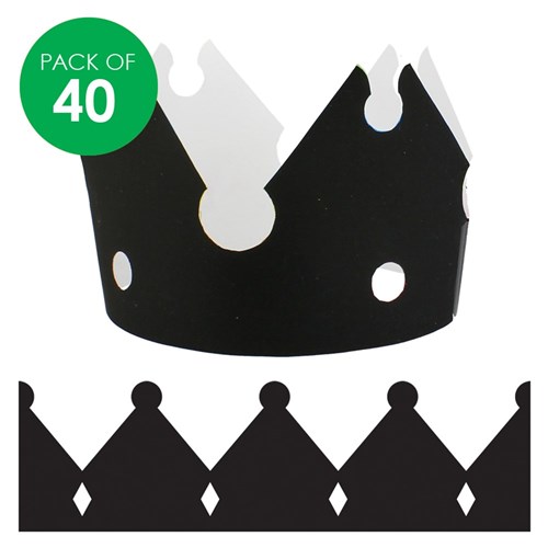 Scratch Board Crowns - Pack of 40