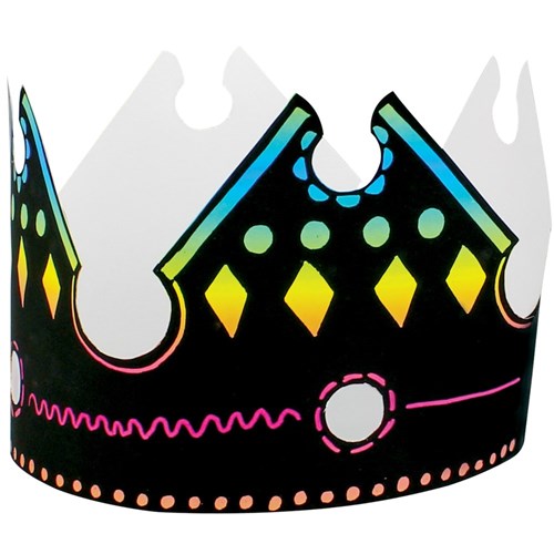 Scratch Board Crowns - Pack of 40