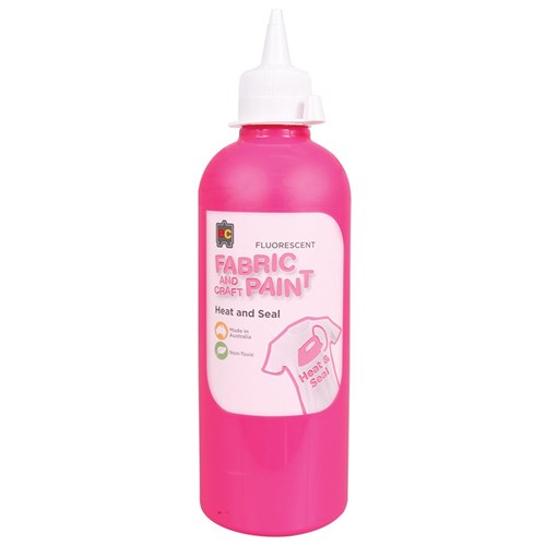 EC Fluorescent Fabric Paint - Pink - 500ml